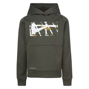 Nike Boys Therma-Fit Hoodie Sweatshirt Size 7 (6-7YRS) Dark Green Cargo Khaki